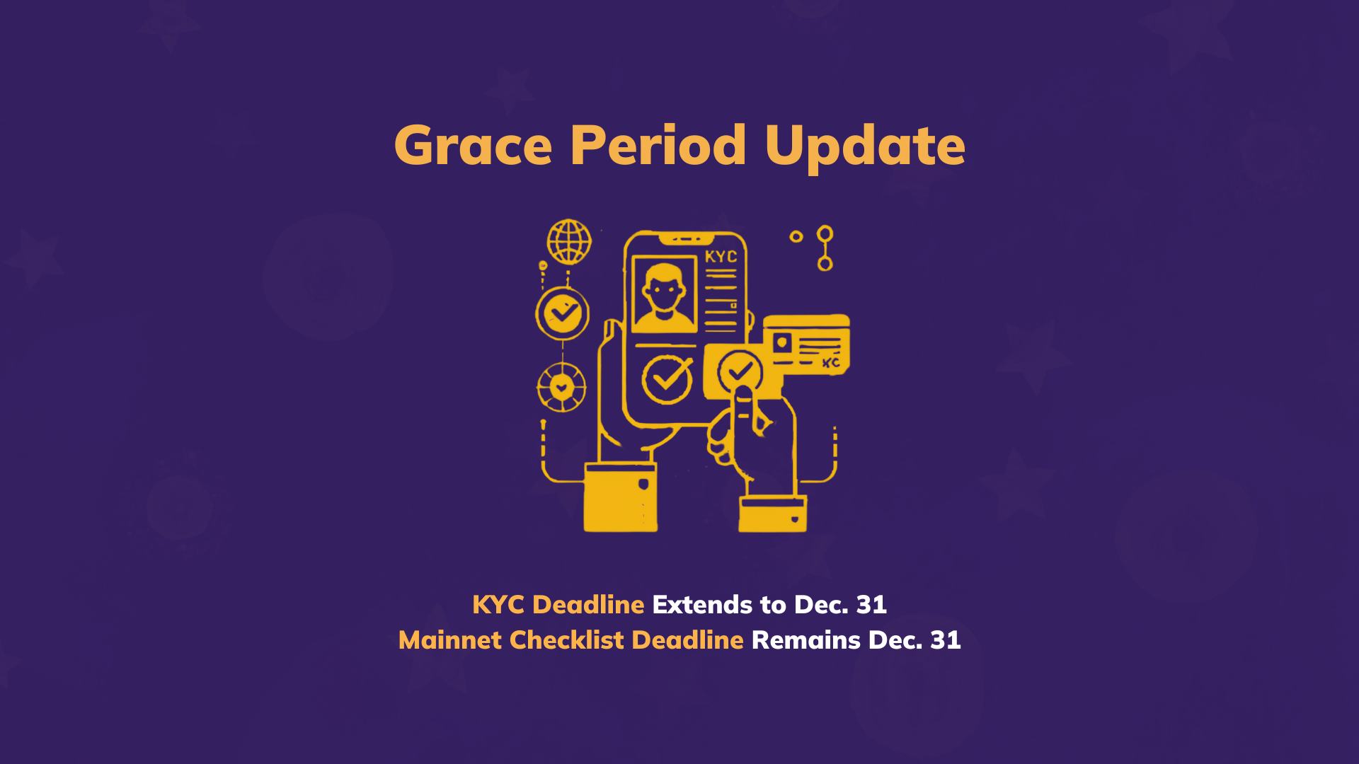 First Grace Period Deadline Extended to December 31, 2024